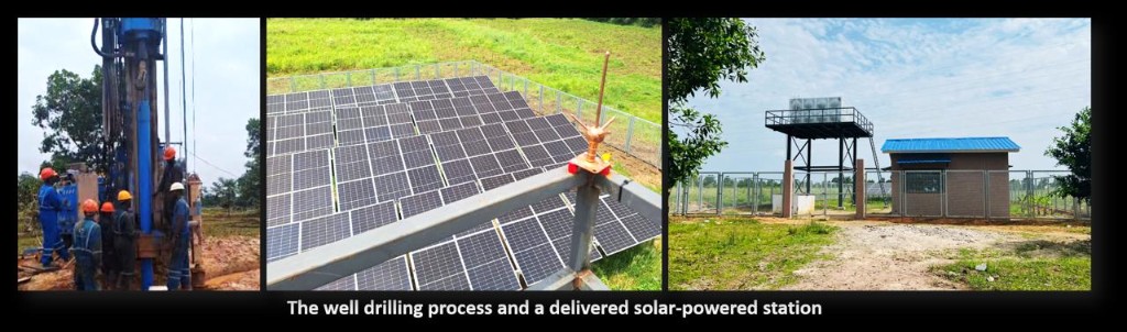 Establishing 12 solar powered drinking water stations